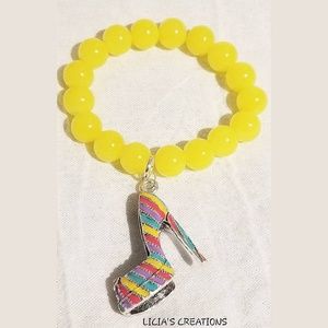 Multicolored High Heel Bracelet